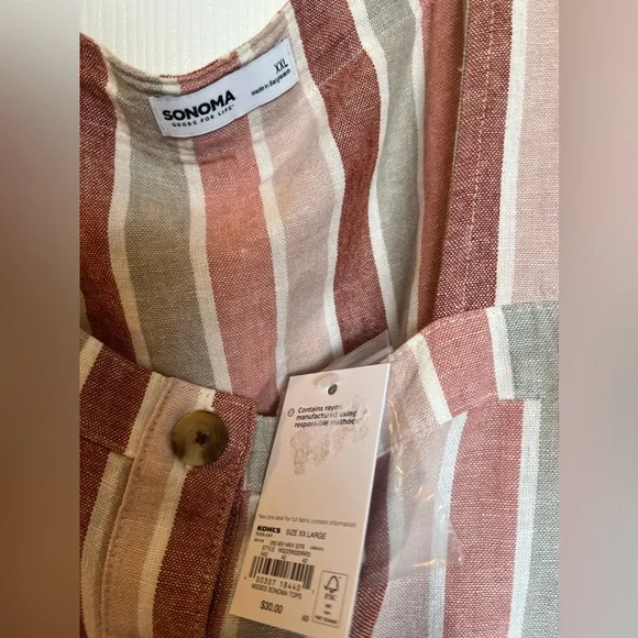 Sonoma striped tank NWT - Picture 3 of 4